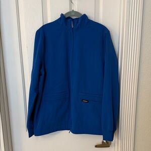 Jaanuu royal blue Full-Zip Jacket-scrubs